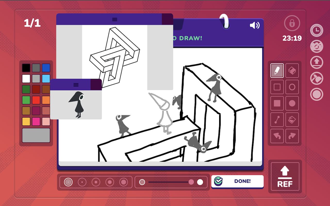 Image of the Refdrop functionality being used